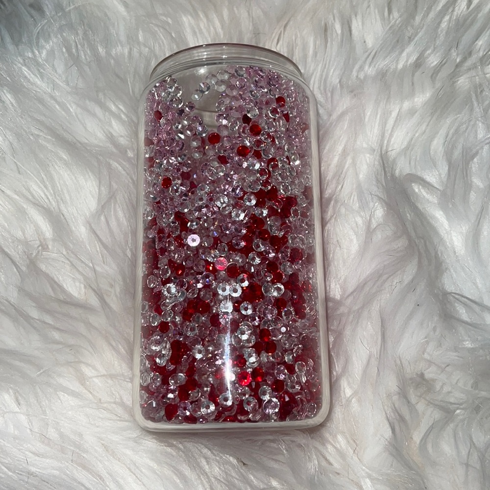 16oz Bling Glass Can Rhinestones